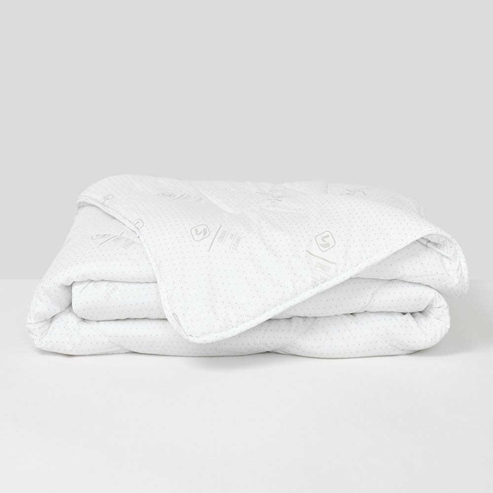 Aloe Vera Quilt - 240 x 260 cms, White