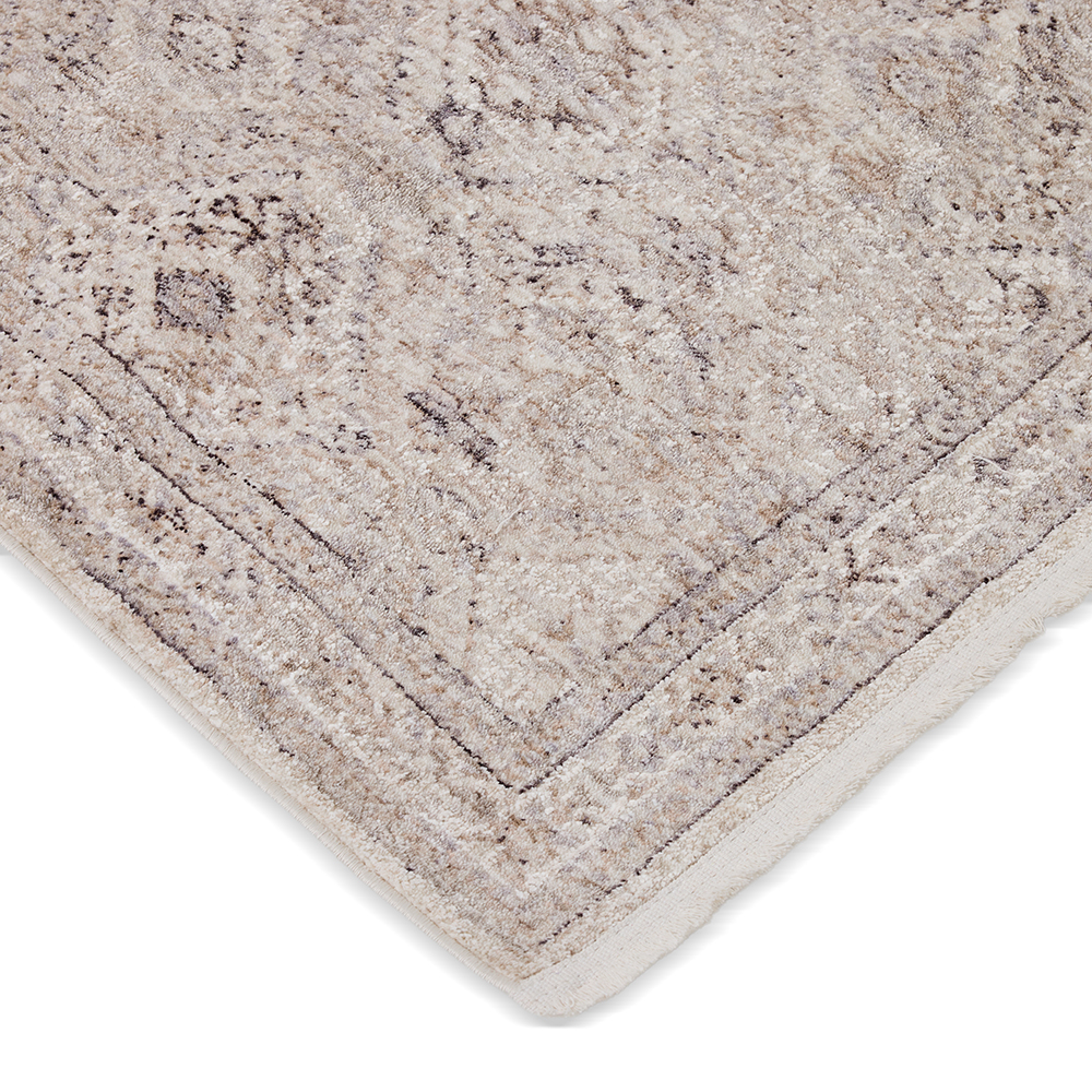 سجادة أردين مطبوعة، رمادي وكريمي - 200×300 سم