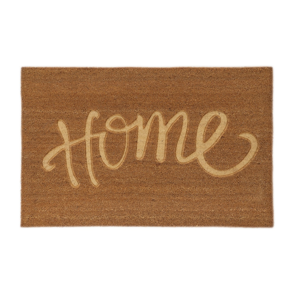 سجادة مستطيلة منقوشة هوم كوير (طبيعي، 75 × 120 سم)