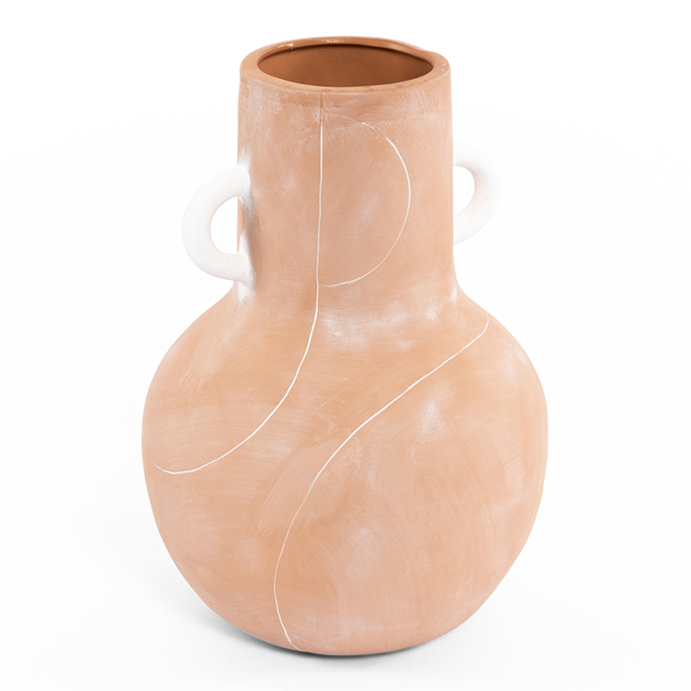 مزهرية من كايرو، طيني - 18.7x27 سم