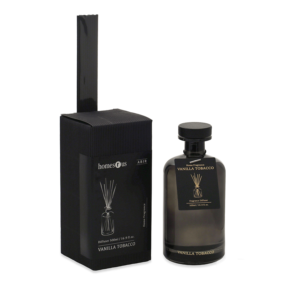 أعواد معطرة بالتبغ والفانيليا من عبير، رمادي - 500 مل