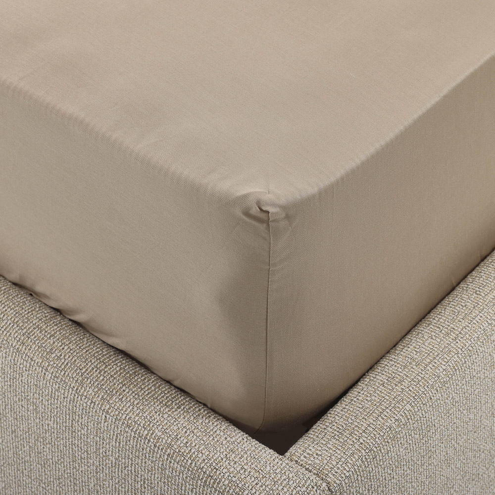 شرشف مطّاطي مقاس كينج من سيرين، رمادي داكن - 180x200 سم