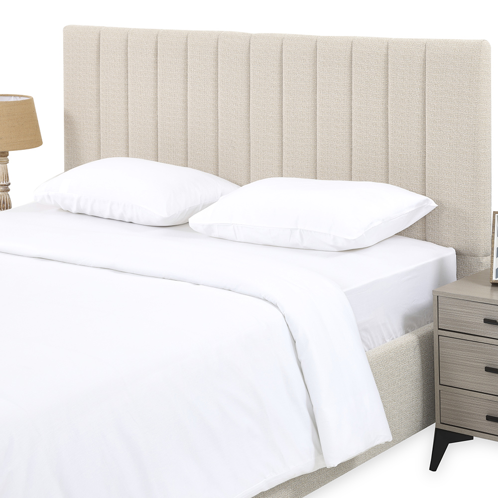 طقم غطاء لحاف سوبر كينج من آشلي، أبيض - 300 خيط، 260x240 سم