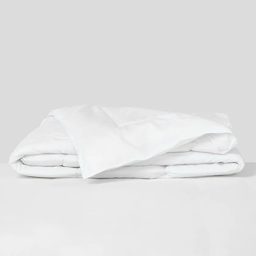 لحاف من ريش البط، أبيض - 200x200 سم