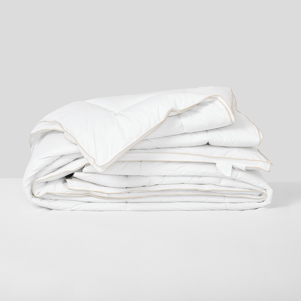 لحاف بديل من الريش، أبيض - 200x200 سم