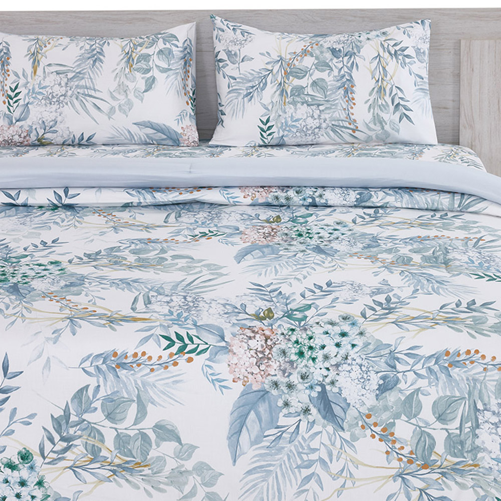 طقم لحاف قطن بحجم كوين من كلاريت، متعدد الألوان، 210 خيط - 230X220 سم