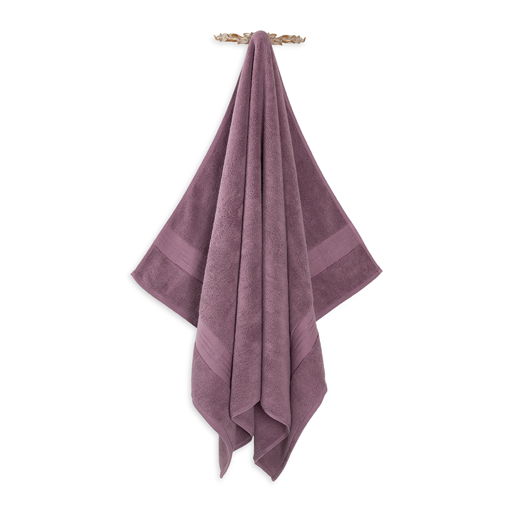 منشفة حمام قطنية من أوربان، بنفسجي فاتح - 650 جرام لكل متر مربع، 90×150 سم
