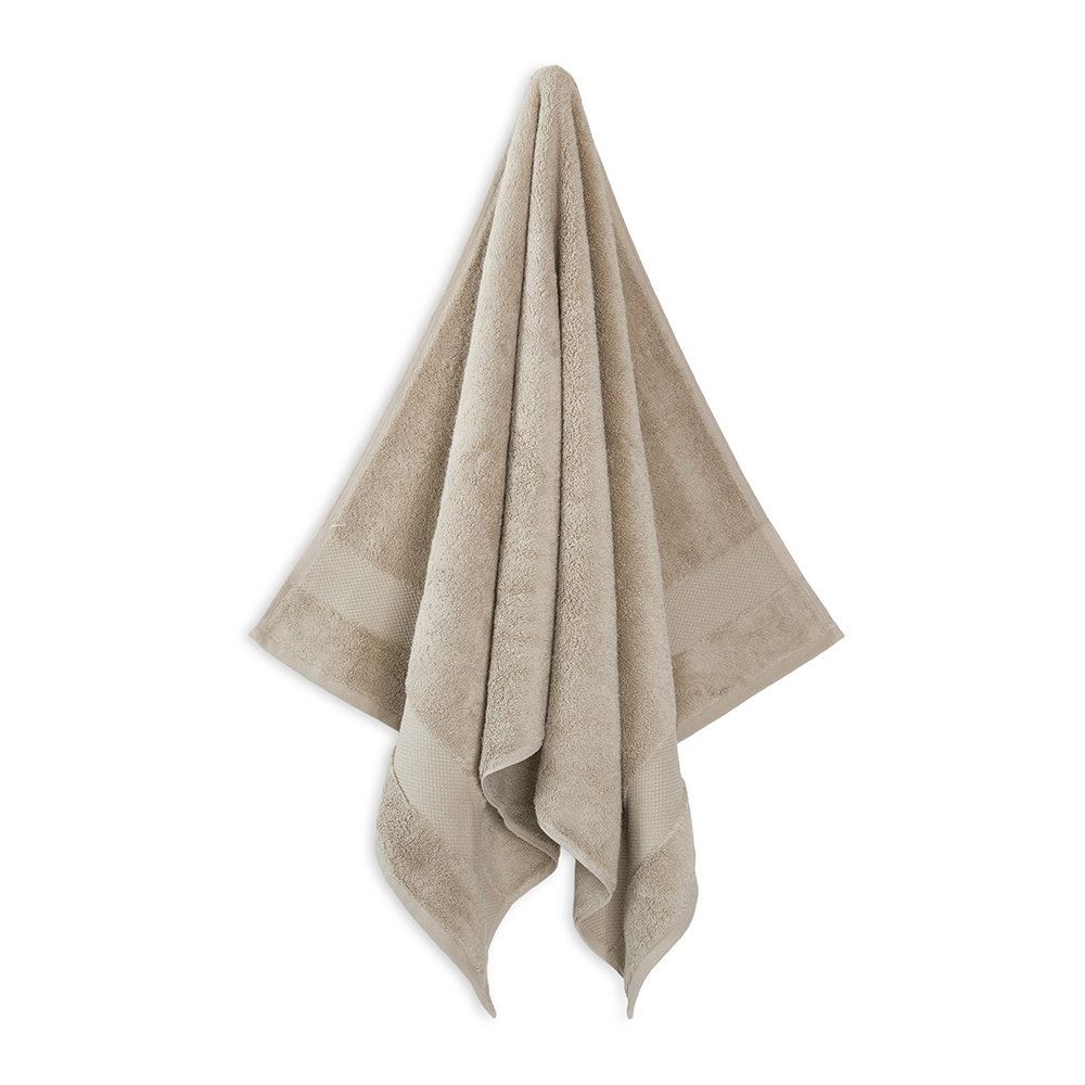منشفة حمام فاخرة من القطن المصري، بيج - 720 جرام لكل متر مربع، 90×160 سم