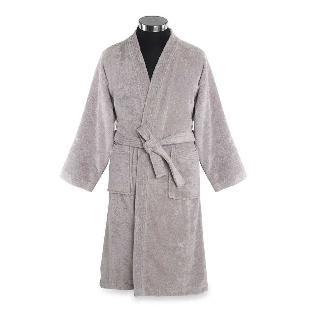 روب حمّام من اوربان ليفينق، رمادي فاتح - صغير/متوسط