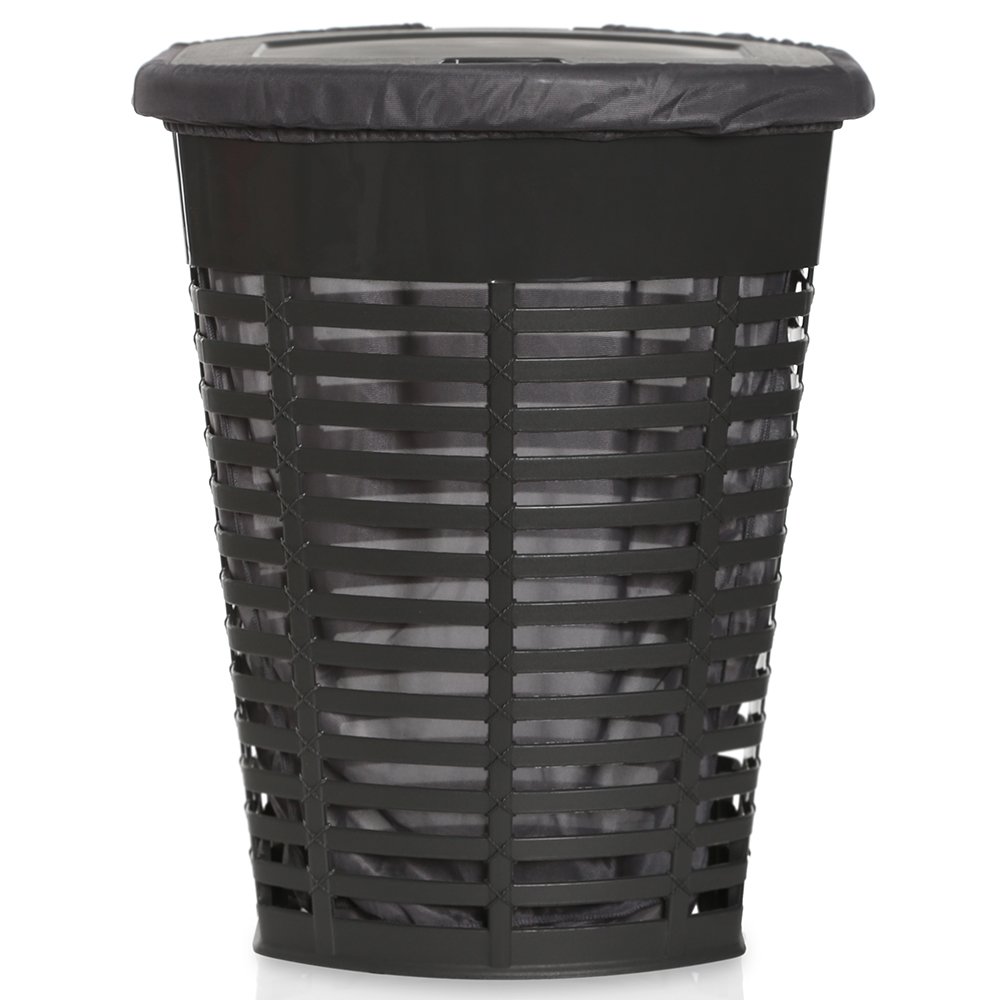 سلة غسيل من بالم، رمادي - 60 سم