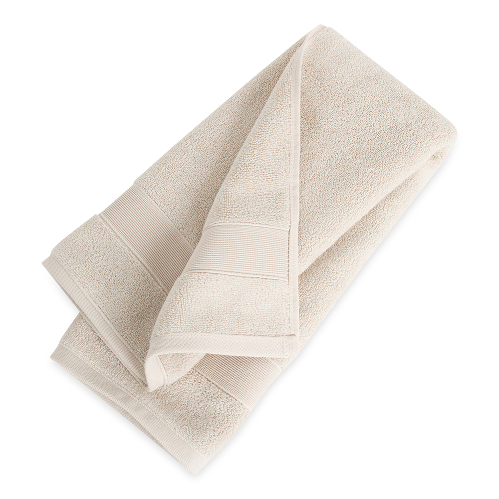 منشفة تركية كلاسيكية فاخرة، بيج فاتح، 750 جرام لكل متر مربع -  51x76 سم