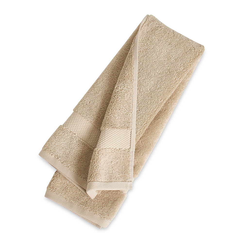 منشفة يد قطن تركي من ريزورت، كابتشينو - 650 غرام لكل متر مربع، 76x40 سم