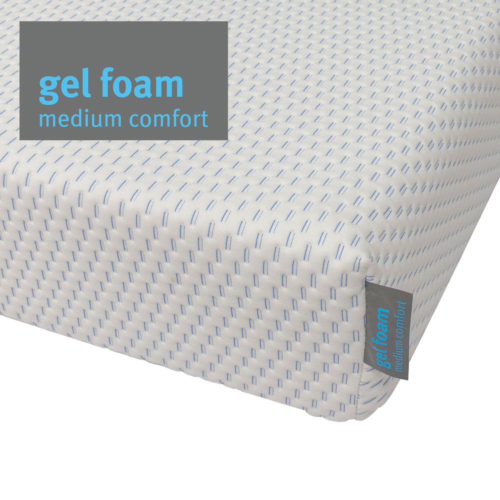 Silentnight Studio Gel Memory Foam Mattress, White& Blue