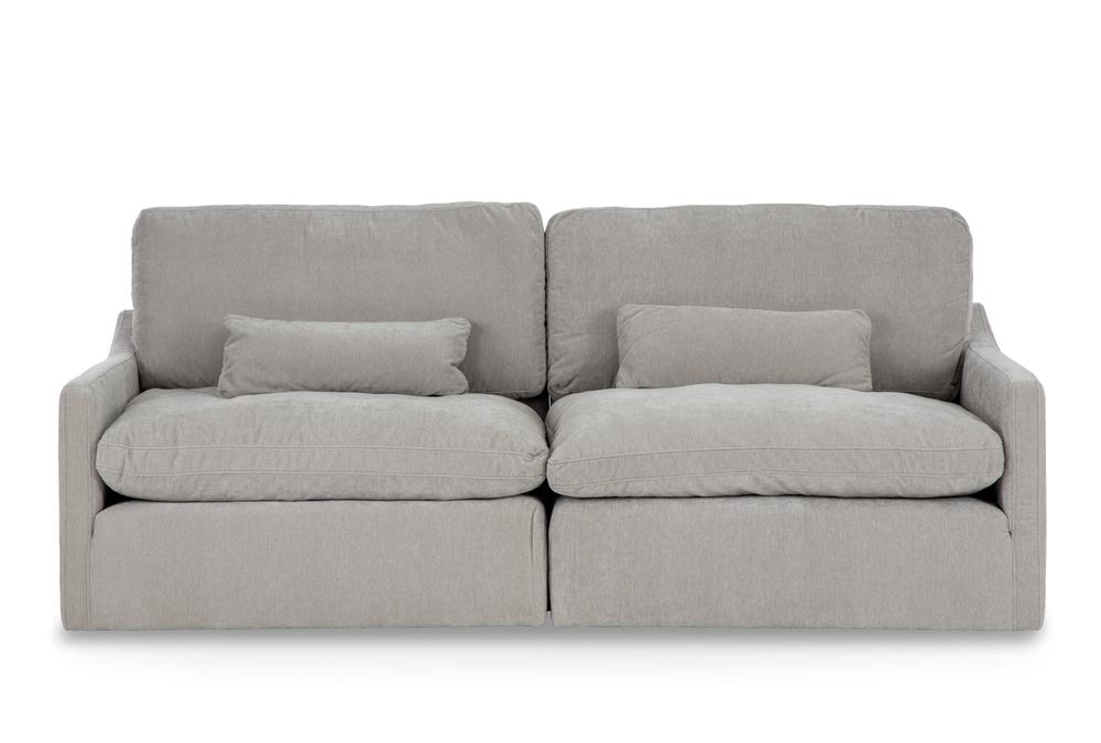 Melanie Fabric Upholstered 3-seater Sofa - Grey