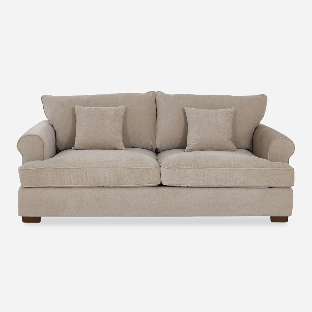 Marshmallow 3-Seater Sofa, Light Brown