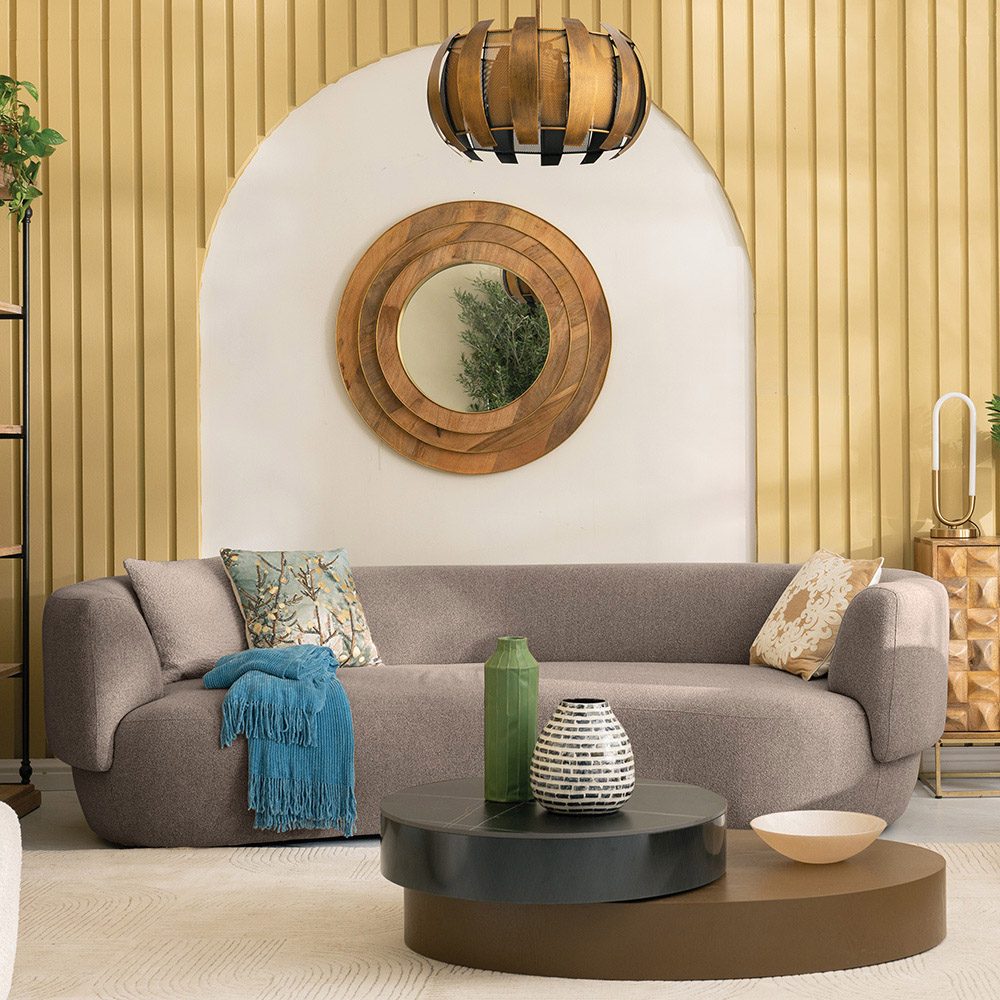 Lyra 4-Seater Sofa, Beige