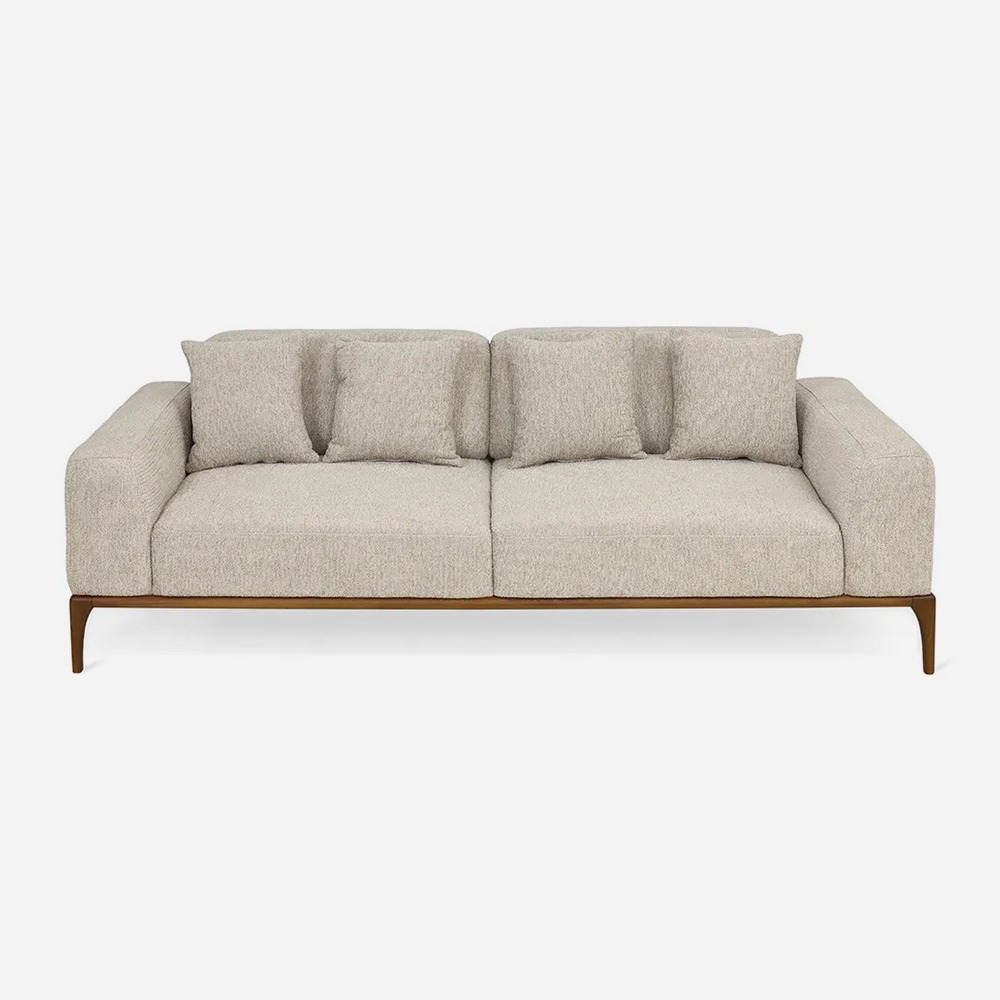 أريكة 3 مقاعد من دومو، بني فاتح