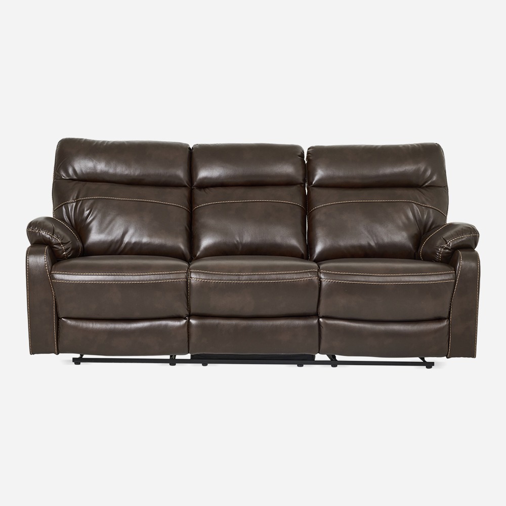 New Glider 3 Seater Recliner Sofa, Brown