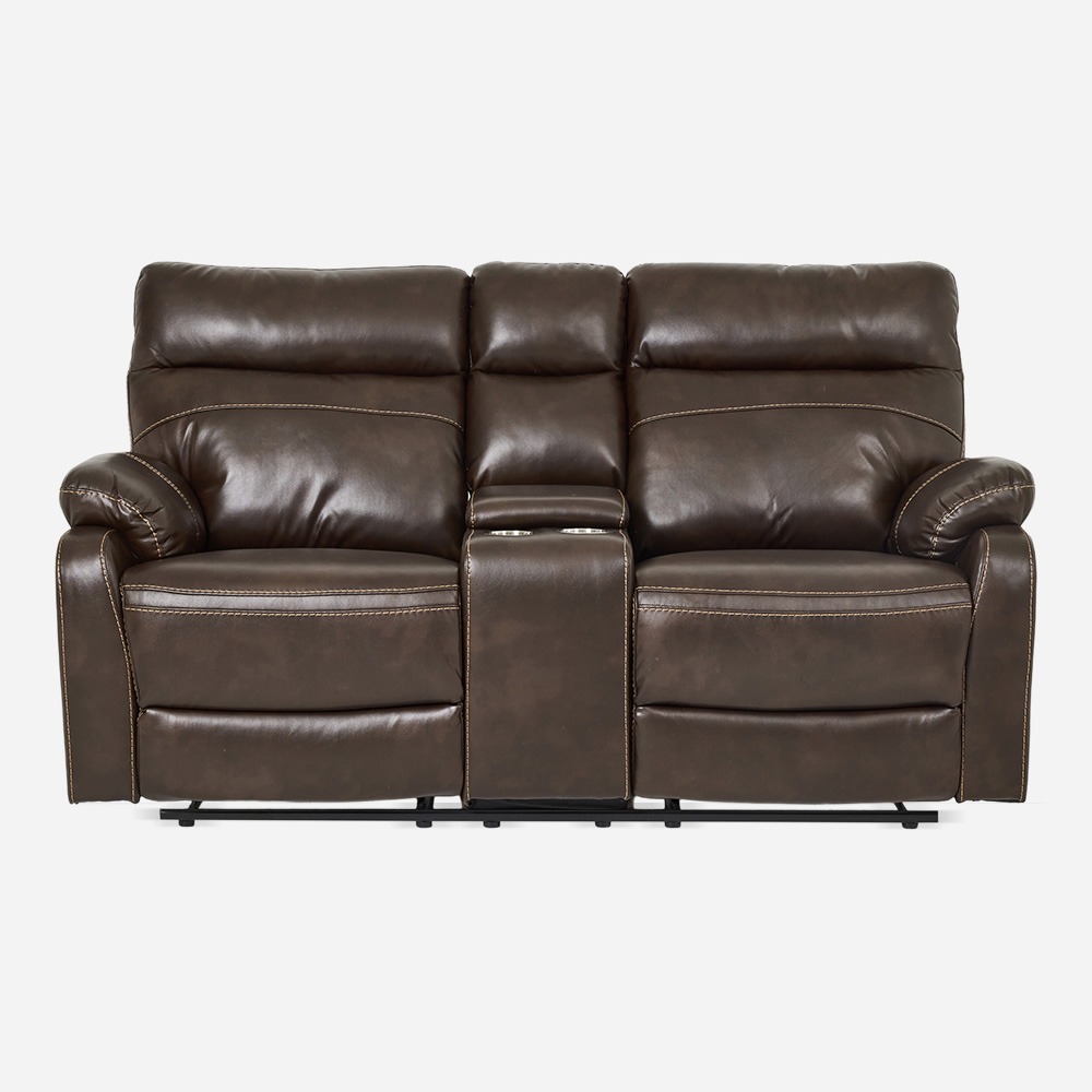 New Glider 2 Seater Recliner Sofa, Brown