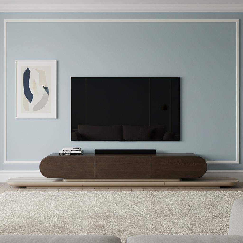 Hover Entertainment Unit, Brown