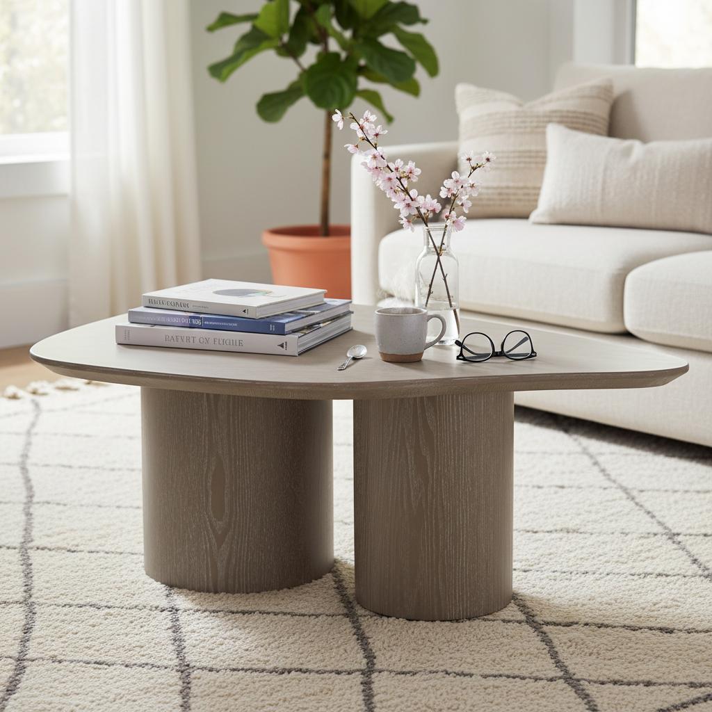 Donlup Coffee Table, Beige - Small