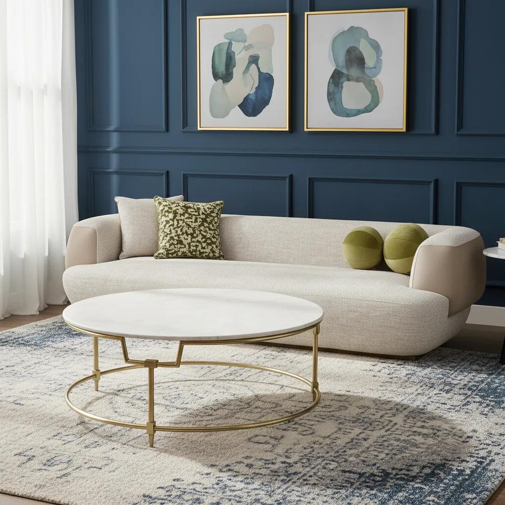 طاولة قهوة إيمان، ذهبي