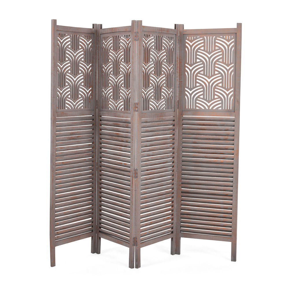 Cecil Screen Panel, Grey & Brown