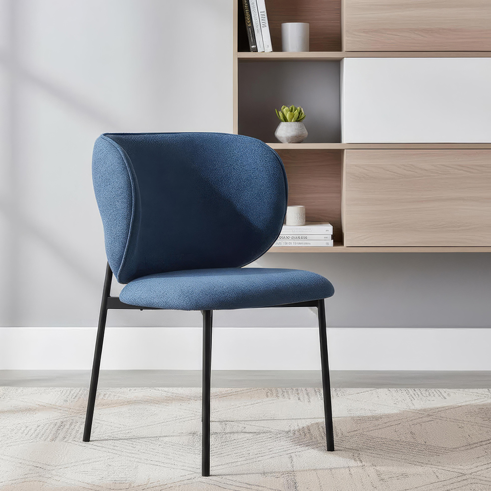 كرسي طعام بروكس، أزرق