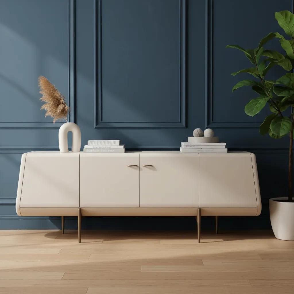 Luca Sideboard, Beige & Gold