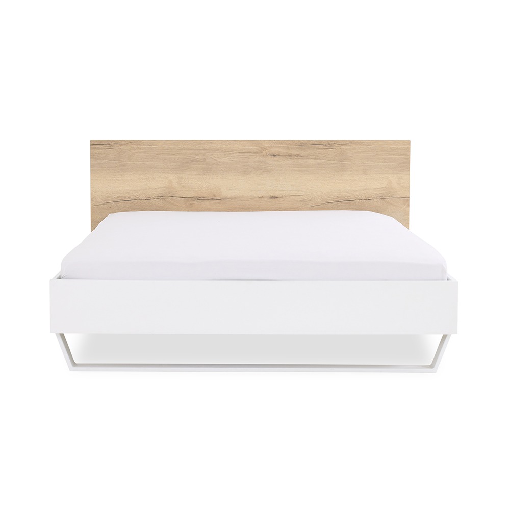 هاليفاكس سرير، أبيض وبلوطي - 180x200 سم