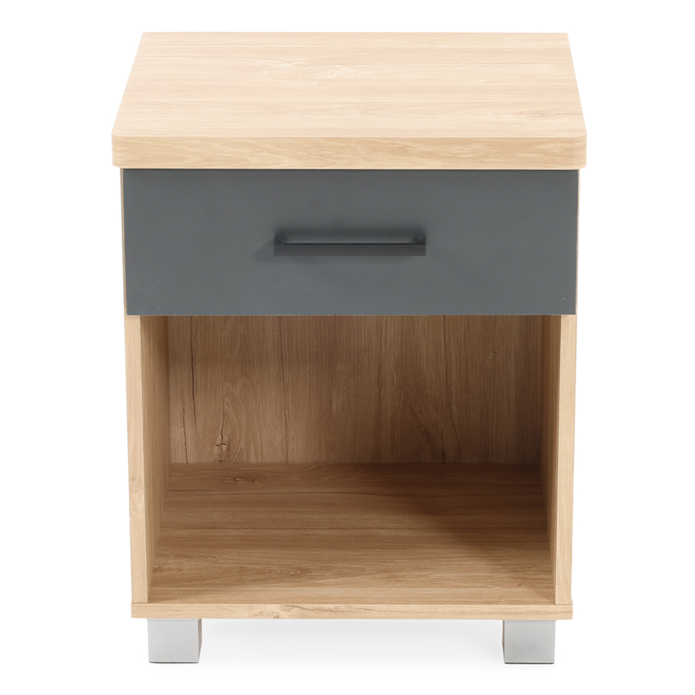 منضدة أبريل بلوط عاجي ورصاصي