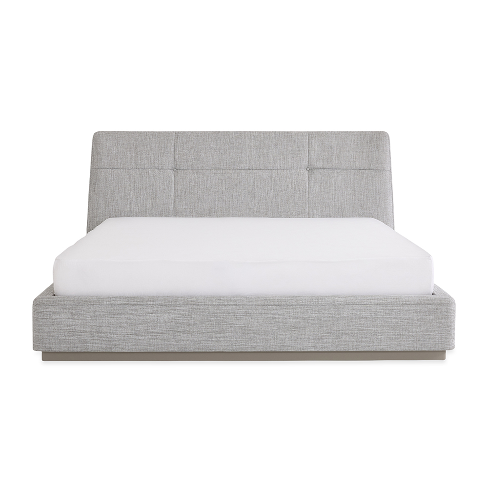 سرير حجم سوبر كينج من أجاثا، رمادي - 200×200سم