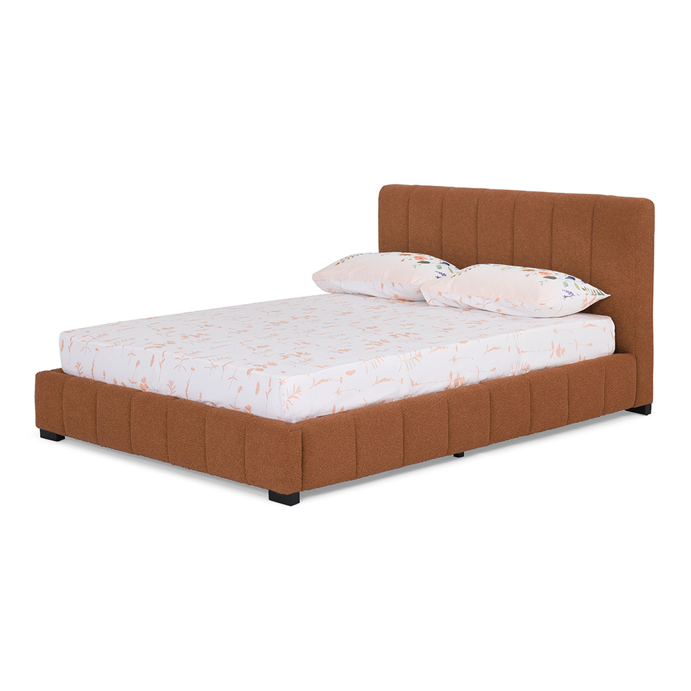 Prado Queen-Sized Bed, Mustard - 150x200 cm