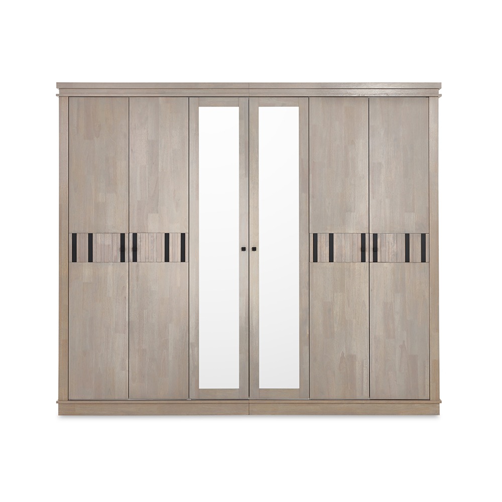 Corta 6-Door Wardrobe, Grey