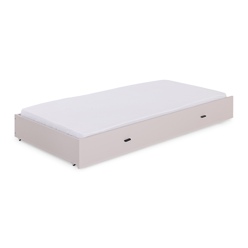 سرير زين قابل للسحب، لون حجر القمر، 90×190 سم