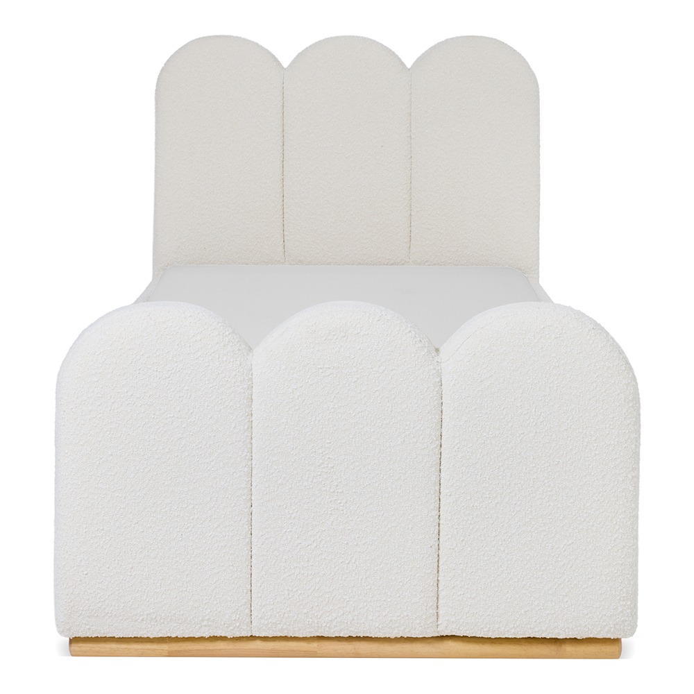 سرير مع جزء سحب من إلفيرا، كريمي - 100×200 سم