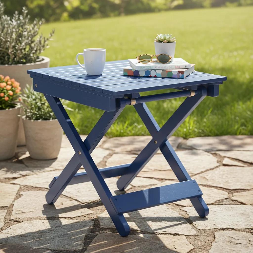 Pelican Side Table, Blue