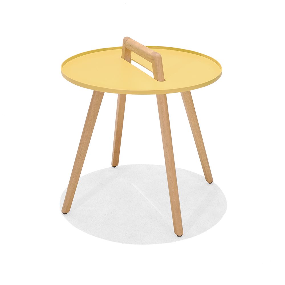 Nassau Round Side Table, Honey & Tawny