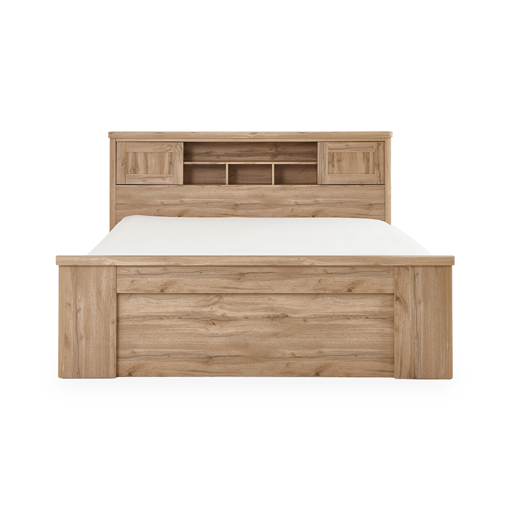 سرير حجم كينج من ليبرو، لون خشب البلوط الكندي - 180×200 سم