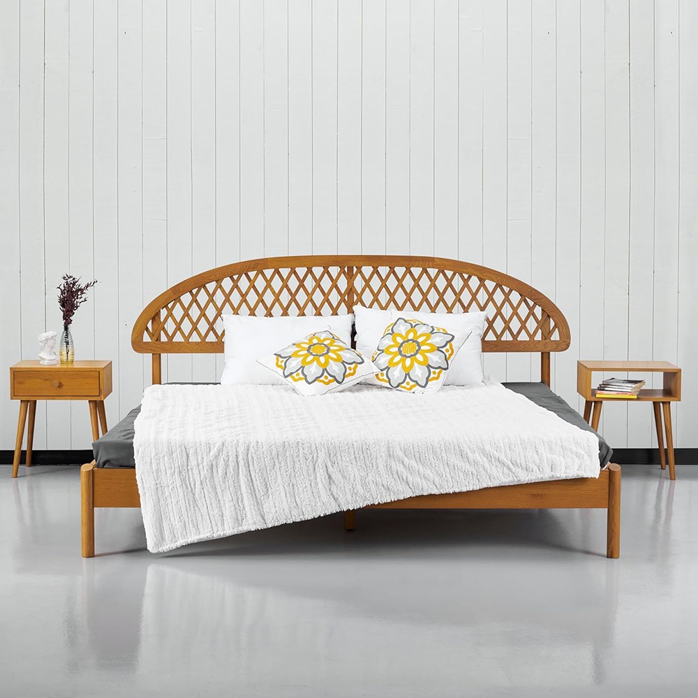 سرير حجم كوين من جيم، بلوط - 152.5x203 سم