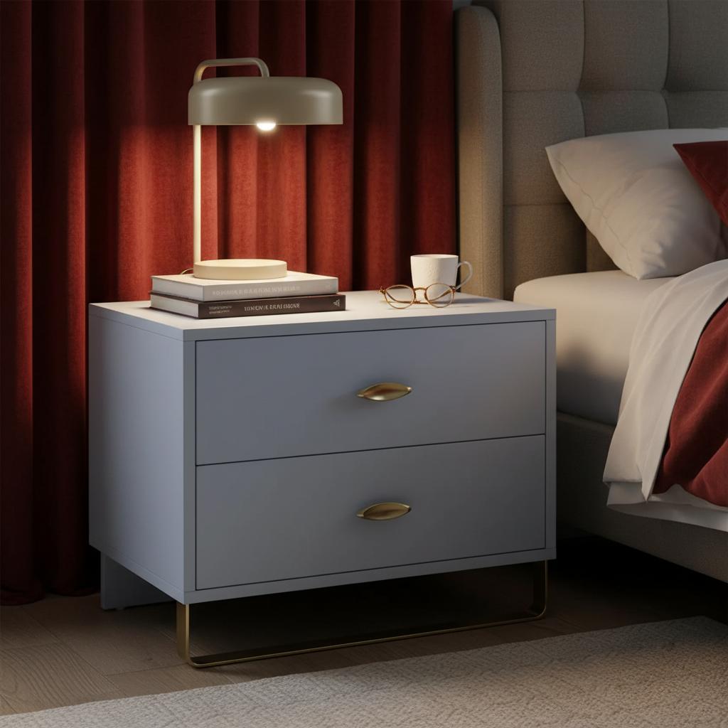 Nicolas Nightstand, White